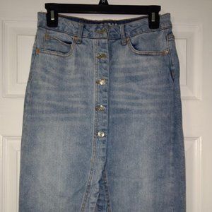 Wild Fable midi jean skirt